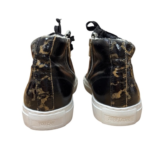 P448 Star 2.0 High Top Sneakers Tortoise & Black Patent Size EU 40/US 9.5-10 - Picture 6 of 8